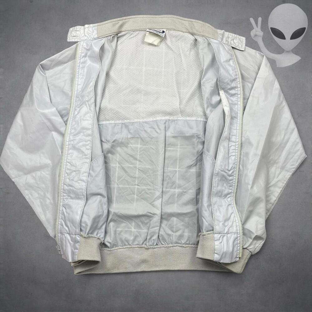 Lacoste Windbreaker Jacket Small White Lightweight Vintage 80s - Picture 4 of 8